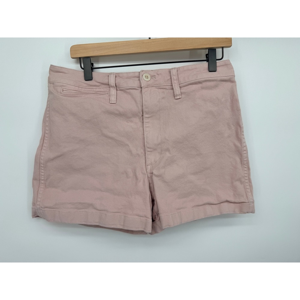 Madewell Utility Shorts Women 30 Pink Good High Rise Cotton Canvas Pockets
